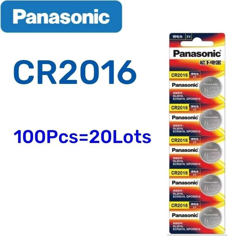 100pcs Orihinal Panasonic Cr2016 3v Lithium Battery Cr2016 Dl2016 Br2016 Car Remote Control