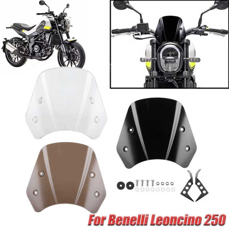 Para sa Benelli Leoncino 250 BJ250 Motorcycle Windshield Windscreen