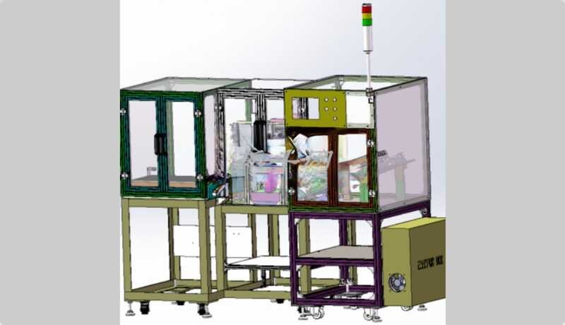 Relay automatic detection, automatic packaging machine equipment 3D ...