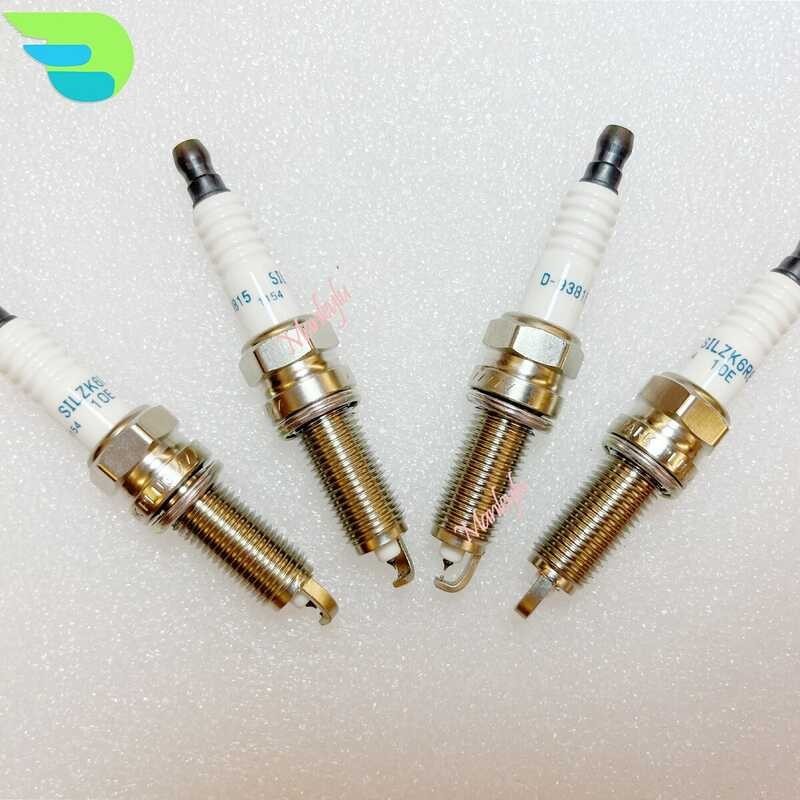 Default 4Pcs Double Iridium Spark Plug Para Kay Hyundai Solaris Kia Rio ...