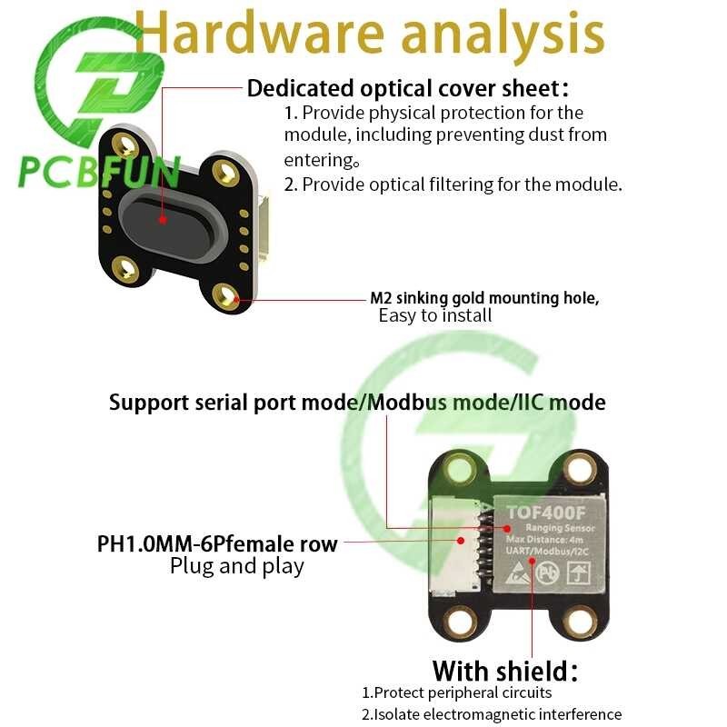 Tof400f Tof200f Tof050f 50Cm 2M 4M Laser Distance Measurement Sensor
