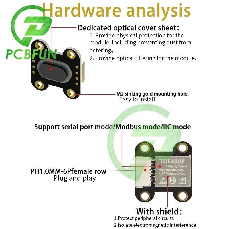 Tof400f Tof200f Tof050f 50Cm 2M 4M Laser Distance Measurement Sensor ...