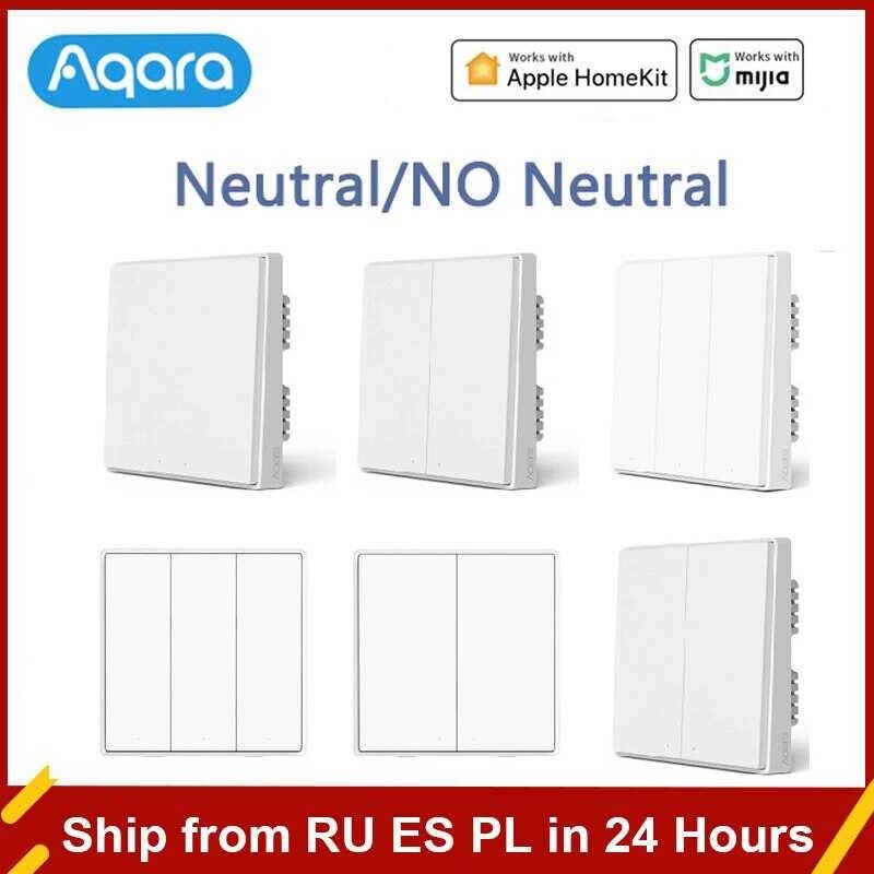 Aqara Smart Wall Switch D1 Zigbee Wireless Key Wifi Light Remote ...