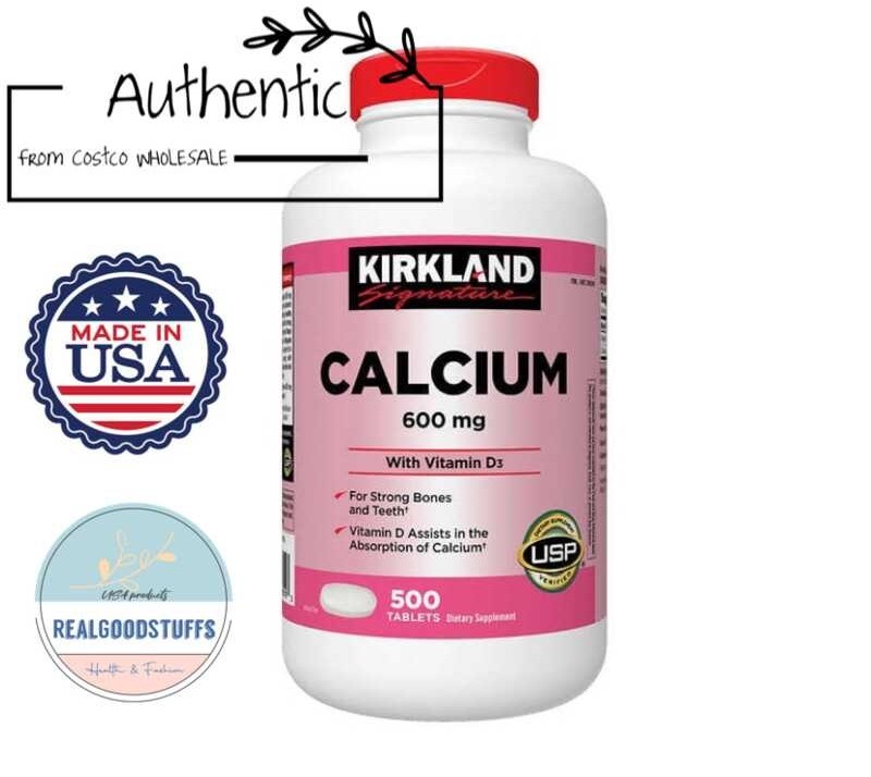 KIRKLND Signature Calcium 600mg with Vitamin D3, 500 tablets, BONES