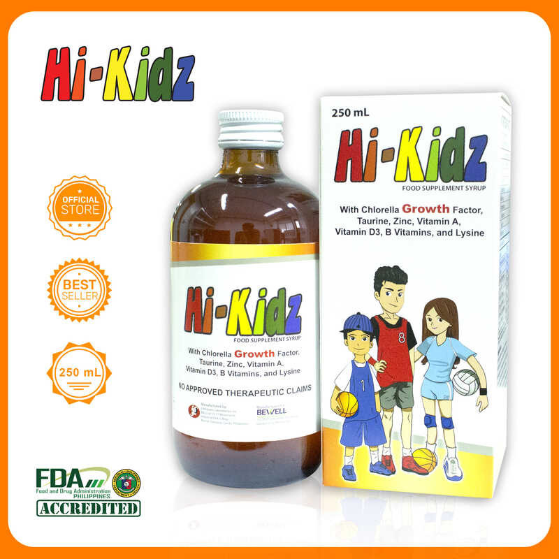 Hi-Kidz with Chlorella Growth Factor,Taurine,Zinc,Vitamin A,Vitamin D3 ...