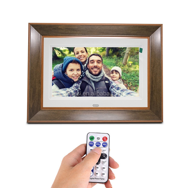 Pros Wooden Digital Picture 7" Electronic Photo Frame High Resolution