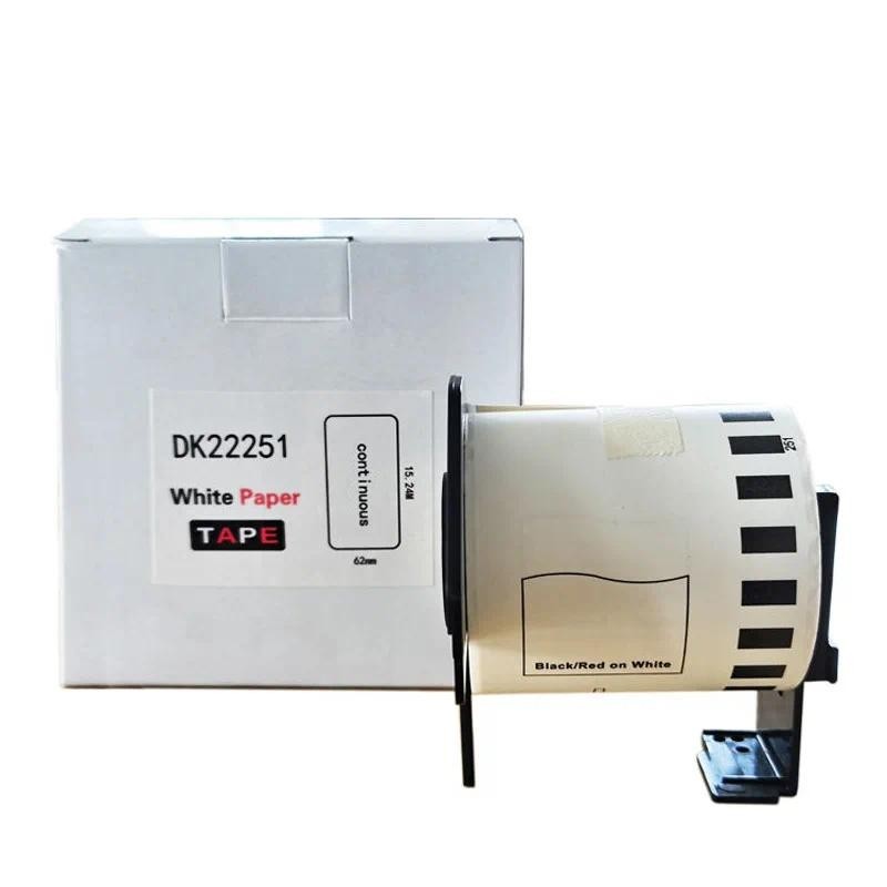 1 Roll Compatible DK-22251 Red/Black Double Color Label 62mm*15.24M DK ...