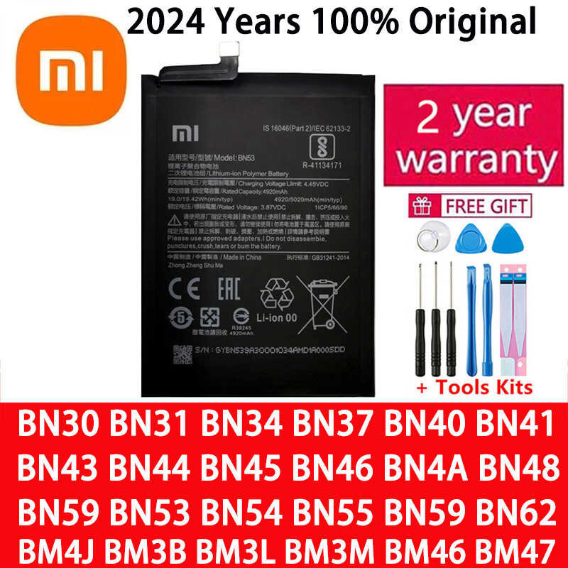 Original Phone Battery For Xiaomi Mi Redmi Note Mix2 Mix 3 3S 3X 4 4A ...