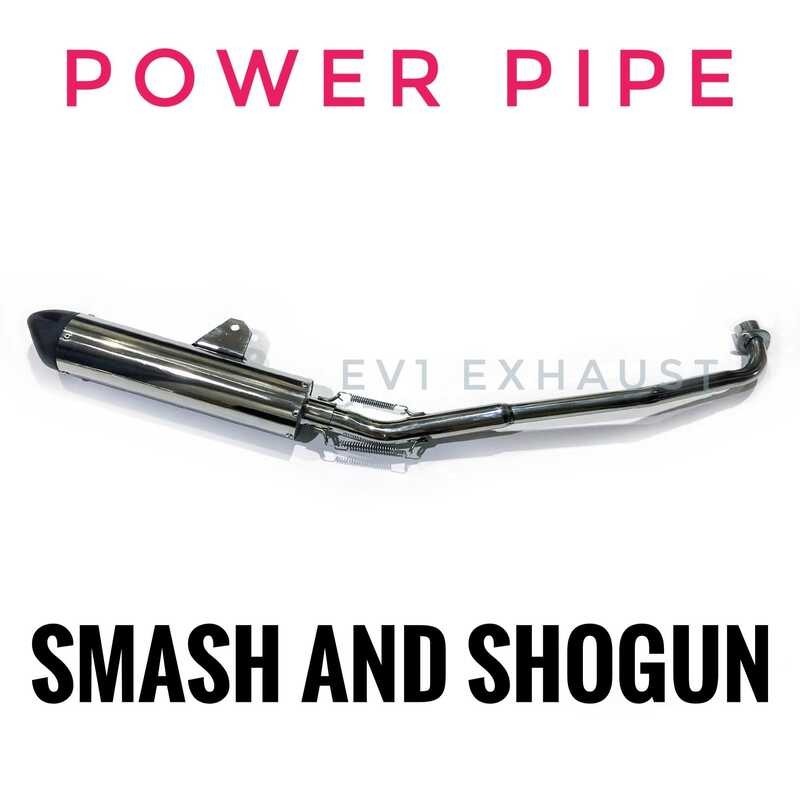 EV1 STOCK POWERPIPE Exhaust Muffler para sa Smash at Shogun | Shopee ...