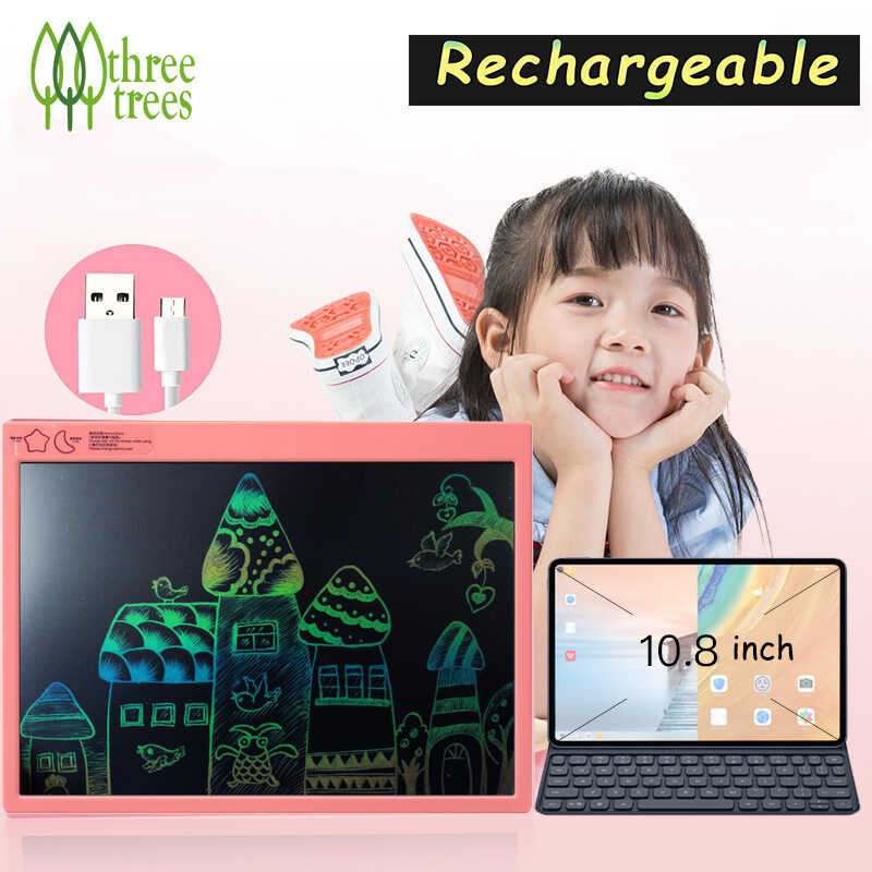 16 Inches LCD Writing Tablet, Rechargeable Colorful Screen Drawing ...