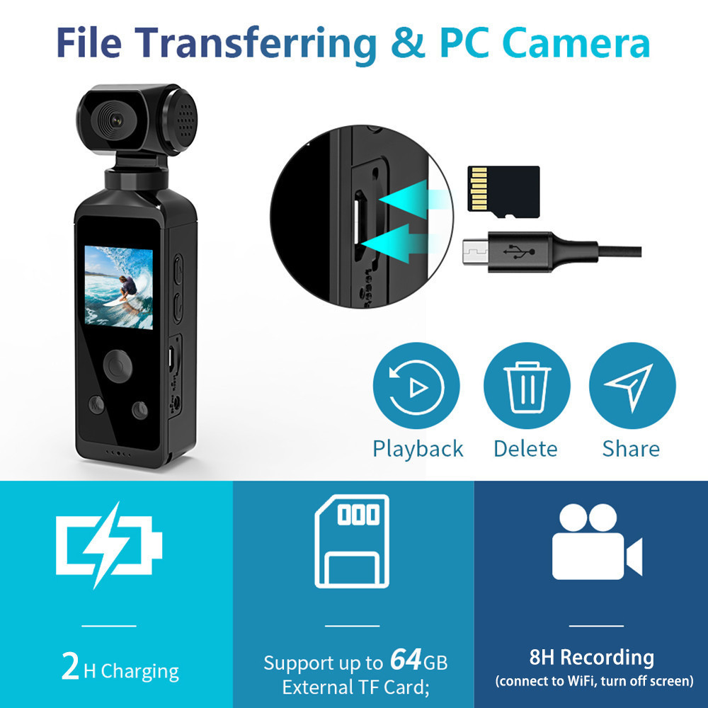 Uioulanam Action Diving Camera GoPro-like 4K body Waterproof for ...