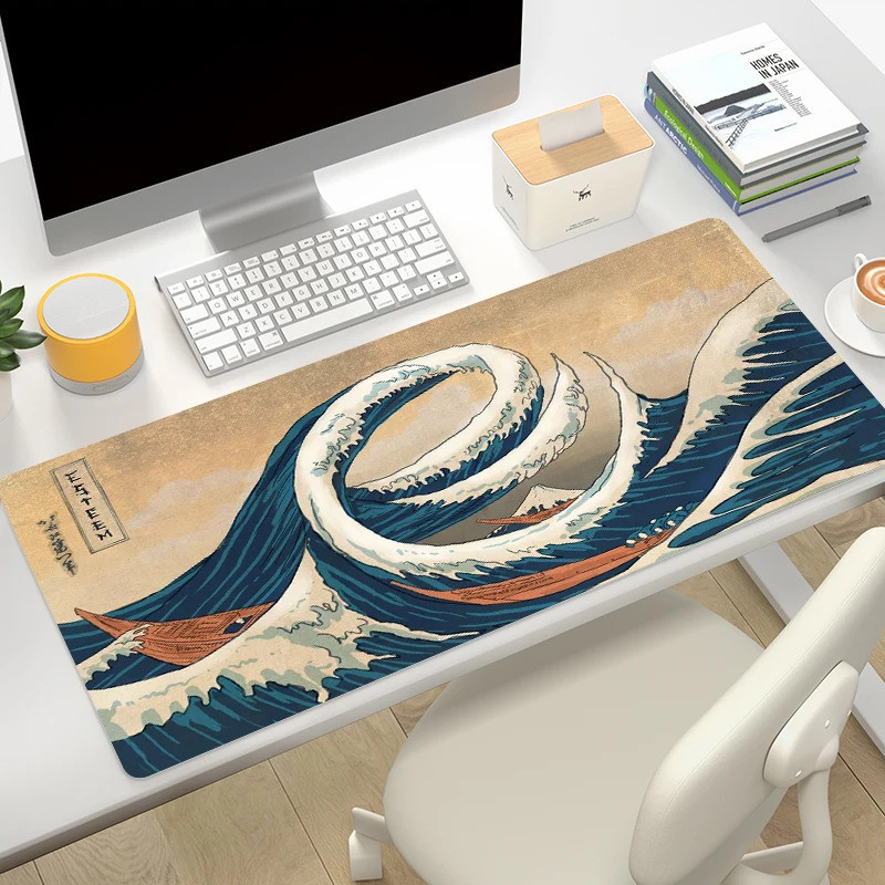 Ukiyo-e Waves Table Mat Great Wave Kanagawa Mause Pad Mouse Mats ...