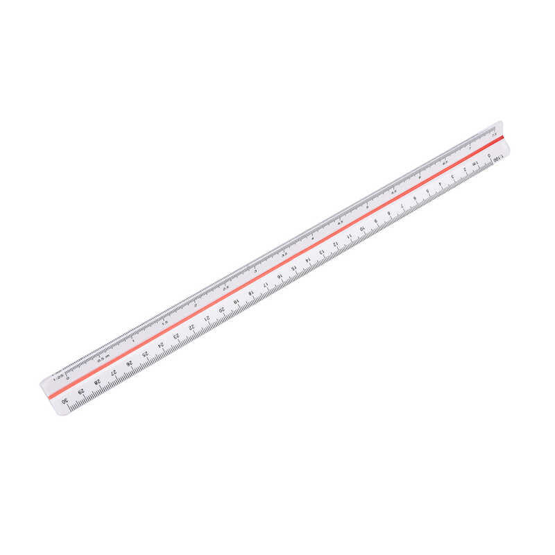 Triangular 4 Ruler 1:20/25/50 /75/100/125 Scale Architect Engineers ...