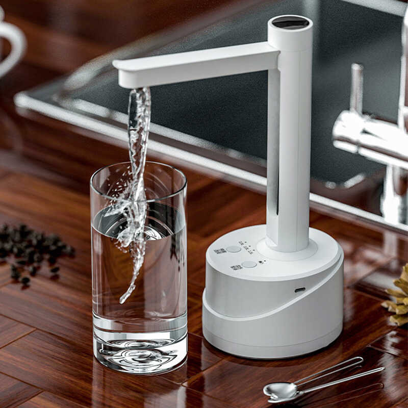 USB Rechargeable Smart Water Bottle Pump Dispenser para sa Outdoor Home