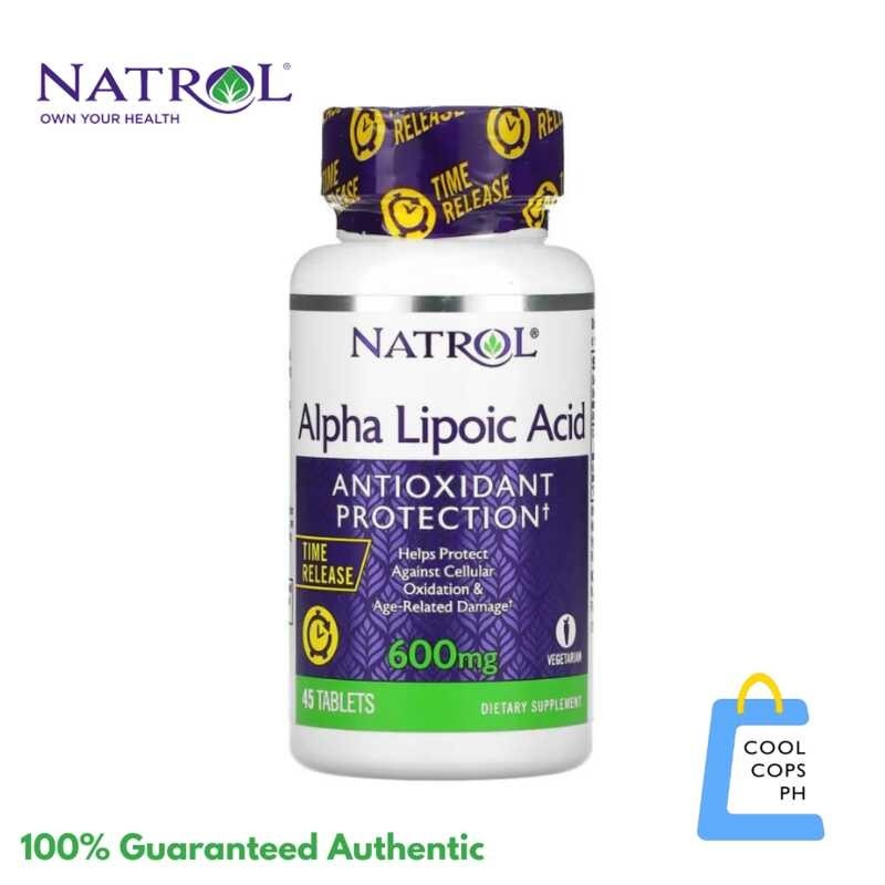 Natrol Alpha Lipoic Acid 600mg [45 Tablets] Time Release Shopee Philippines