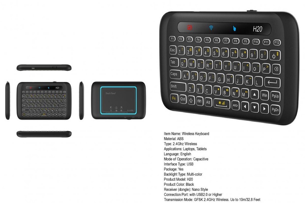 FOCUS Innovative Side Light Design Keyboard Two-color Mold Technology ...