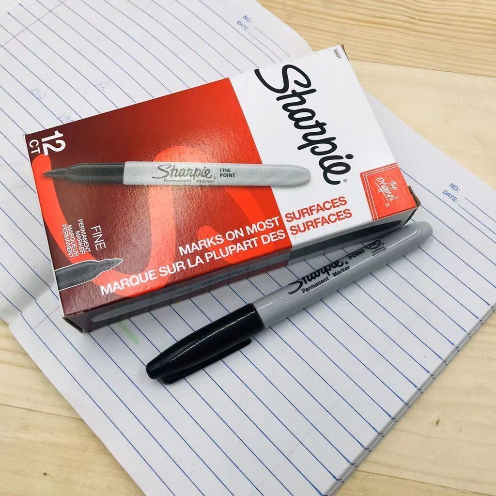 Annil Sharpie Permanent Marker Fine Point Black Color 1pc | Shopee ...