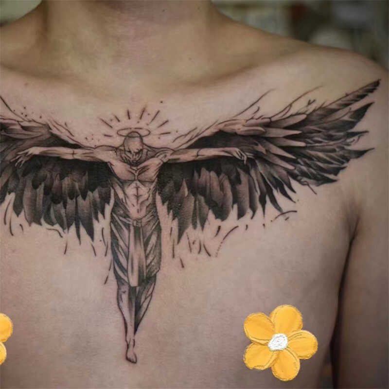 ♥ Maglikha Ng Flash Tatoo Wings Angel False Tattoos Personality Hand ...