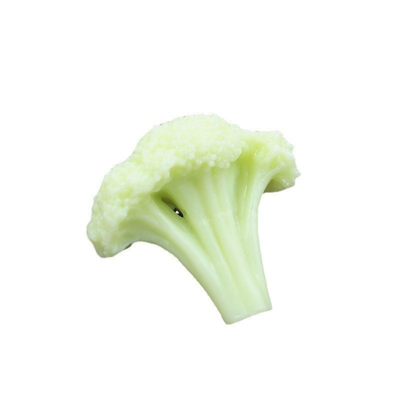 6 PCS Artificial PVC Cauliflower Broccoli Slices Model Simulated Fake ...