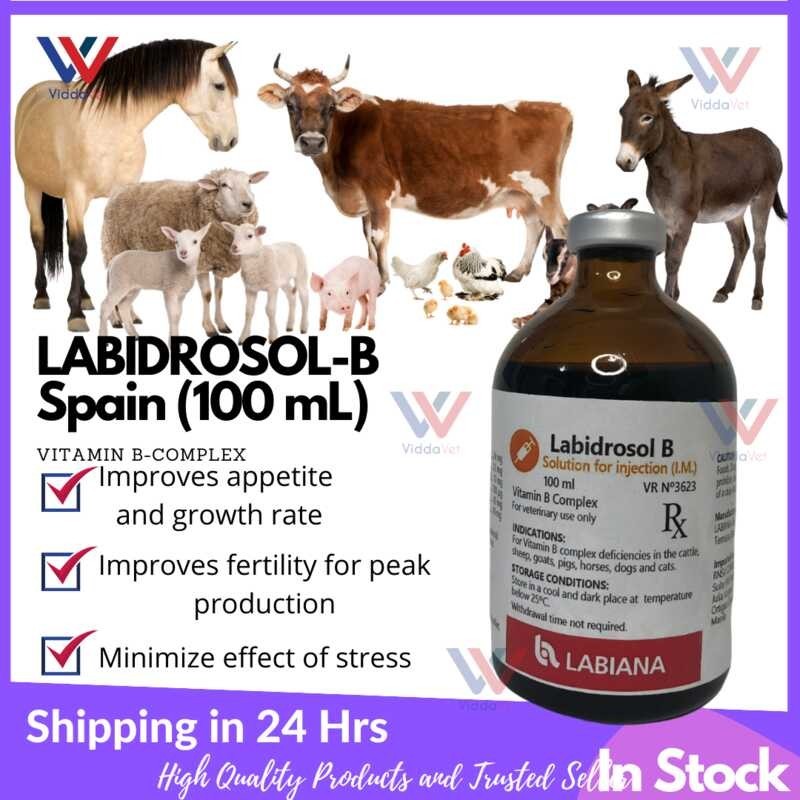 Viddavet Labidrosol B Vitamin B Complex I.njectable Solution for Pets