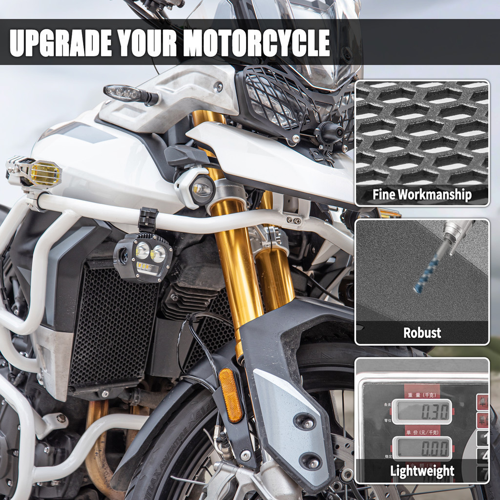 LJBKOALL Motorcycle Radiator Guard Grille Grill Cover Protector For ...