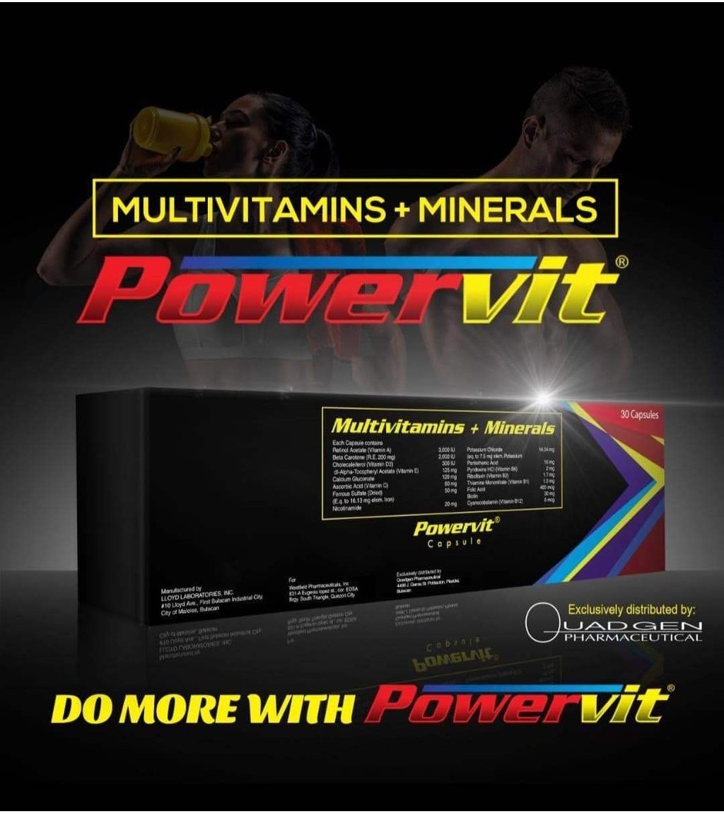 POWERVIT Multivitamins + Minerals 30's Capsules | Shopee Philippines