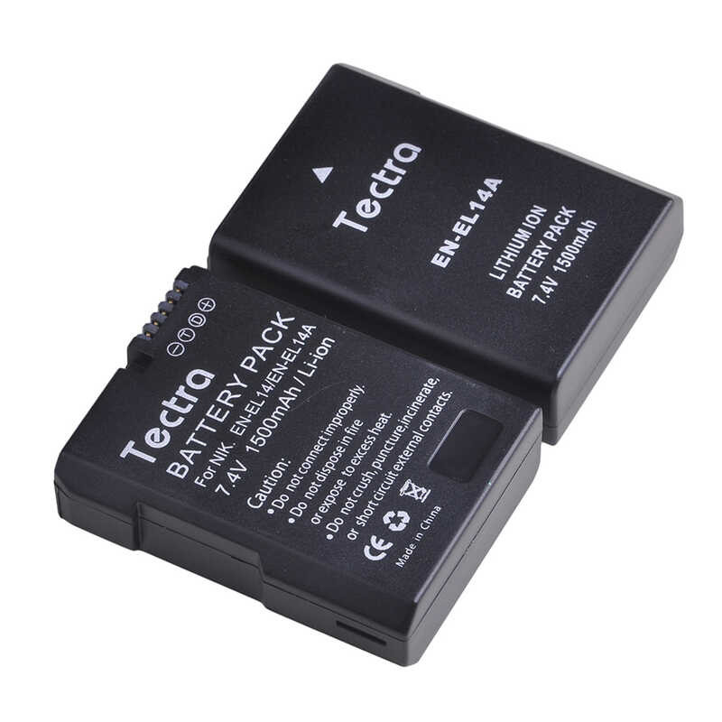 1500mah En-el14a En-el14 Battery Para Kay Nikon D3100 D3200 D3300 D3400 