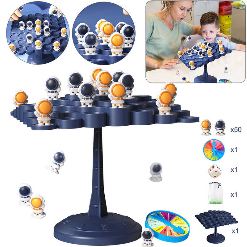 Astronaut Parent-Child Interactive Toy Educational Balance Tree Game ...
