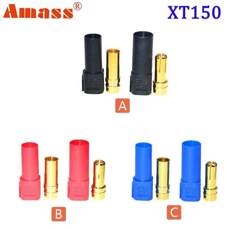 Amass XT150 XT-150 Plug 120A High Current Red Black Blue 6mm Male ...