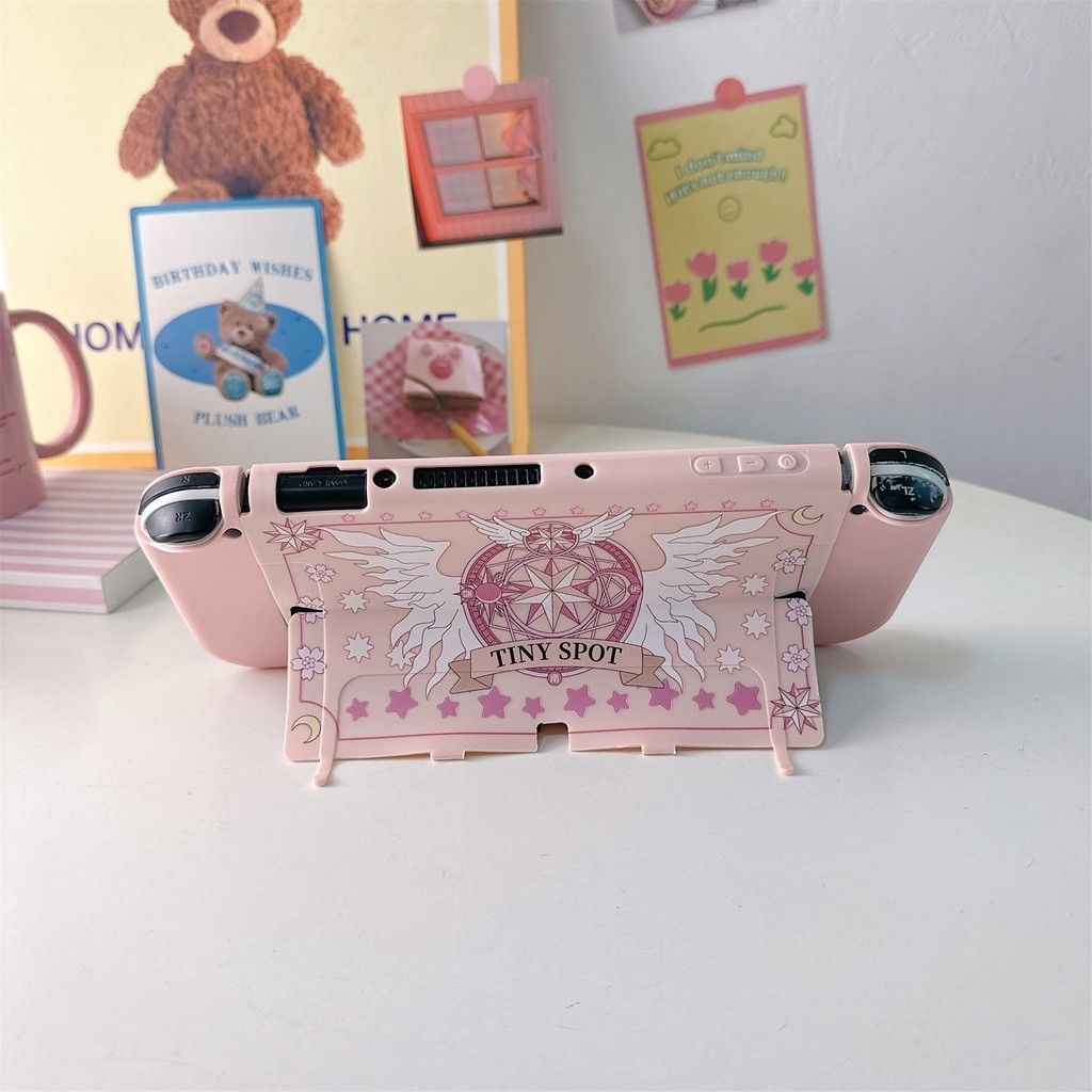 Nintendo Switch OLED Protective Case Cardcaptor Sakura Cartoon Pink ...