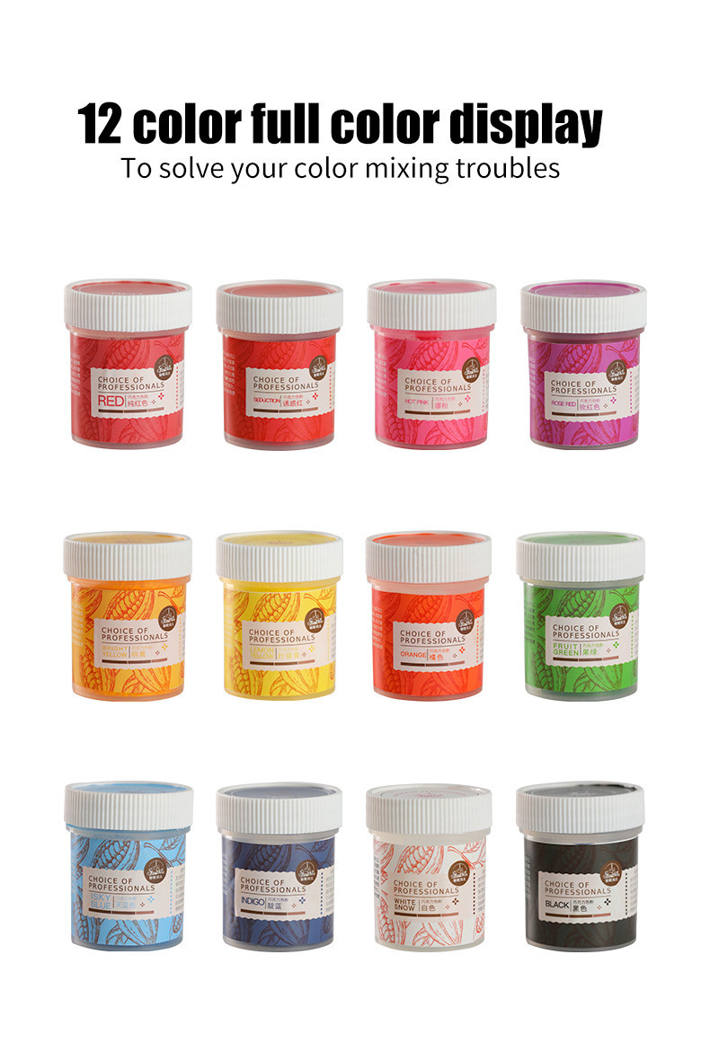 KALAIEN Chocolate Powder Baking Oil Soluble Food Coloring Macaron ...
