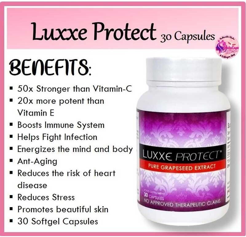 M09 Authentic Luxxe Protect - Pure Grapeseed Extract 30 Capsules (500mg ...