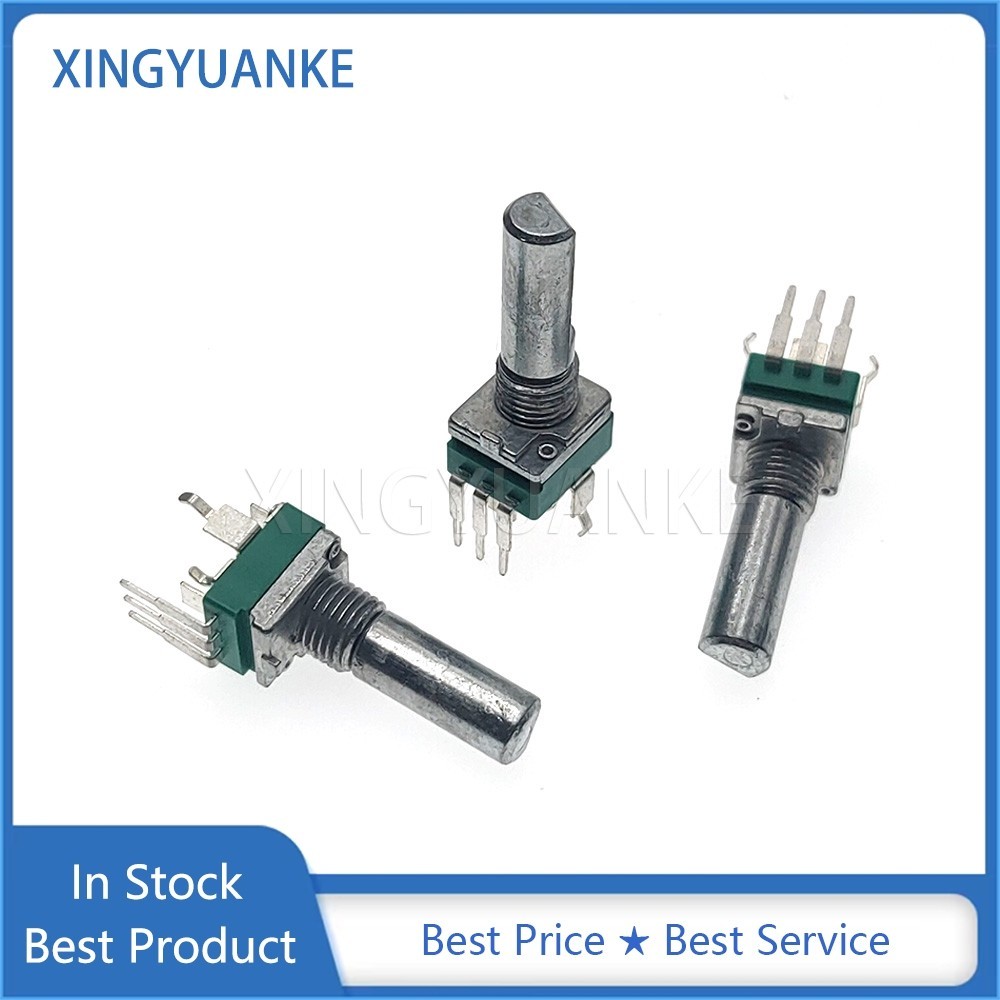 5pcs WH148 B1K B2K B5K B10K B20K B50K B100K B500K 6Pin 20mm Amplifier Dual Stereo Potentiometer 1K 2K 5K 10K 50K 100K 500K