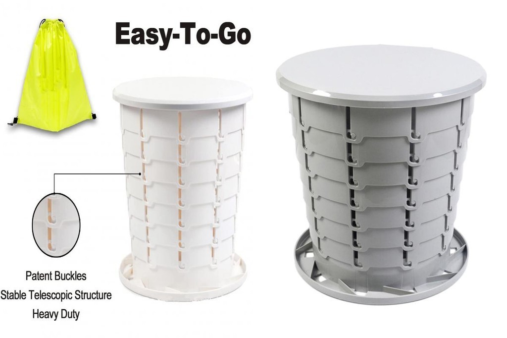 Skym* Adjustable Height Camping Toilet Folding Toilet Portable Camping