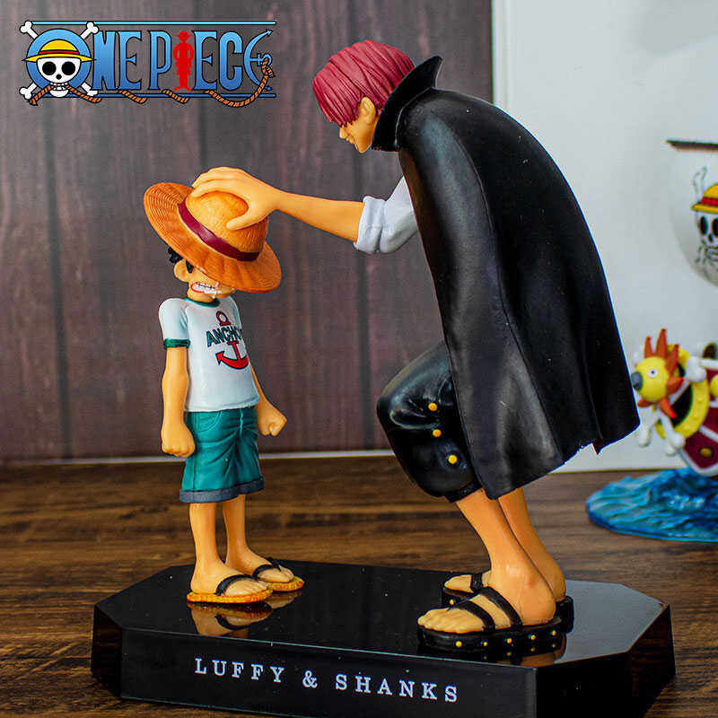 8Cm Anime Four Emperors Shanks Straw Hat Luffy Action Figure One Piece ...