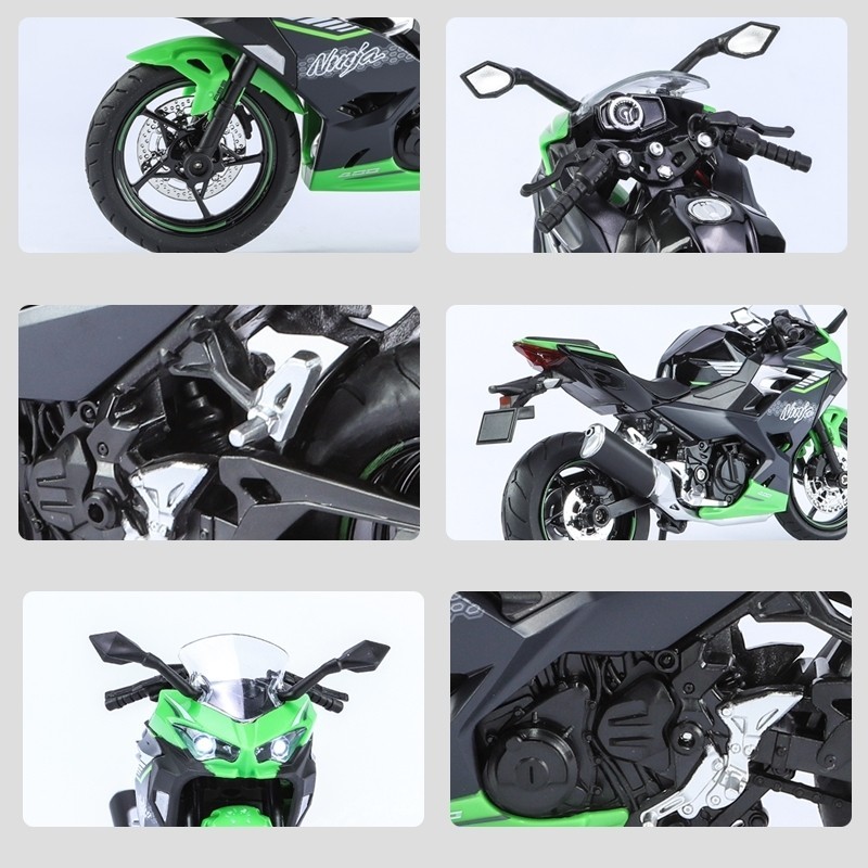 1/12 KAWASAKI Ninja 400 Toy Motorcycle Miniature Diecast