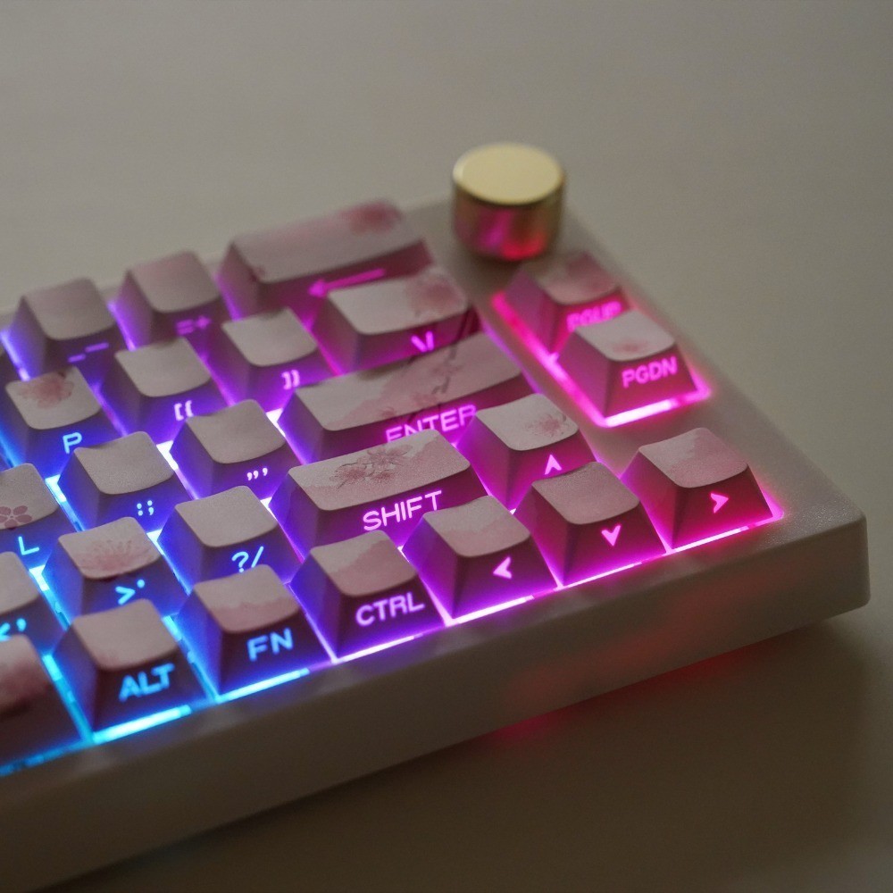 【PH STOCK】Blossom Keycap Side Lettering Pink Keycap Cherry Profile127 ...