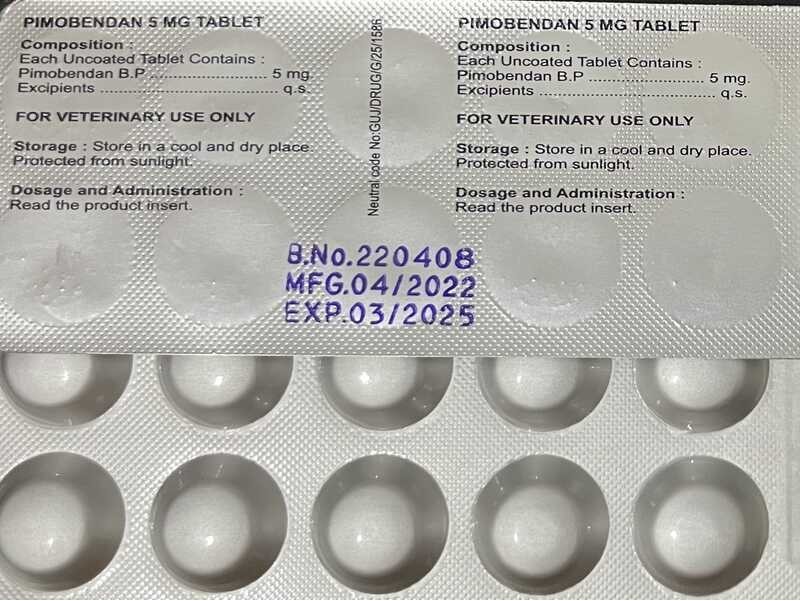 Pimobendan 5mg 10 tablets (Exp: Y2025) | Shopee Philippines