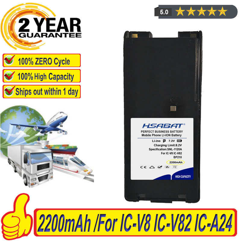 Top Brand 100% New BP210 BP-210N BP-210 BP-209 Battery for IC-V8 IC-V82 ...