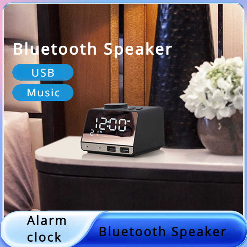 K11 Wireless Bluetooth Audio LED Clock USB Phone Charging Bluetooth
