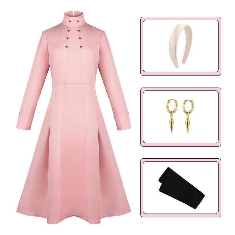 § Pink Coat Anime Spy Family Yor Forger Cosplay Killer Assassin Gothic ...