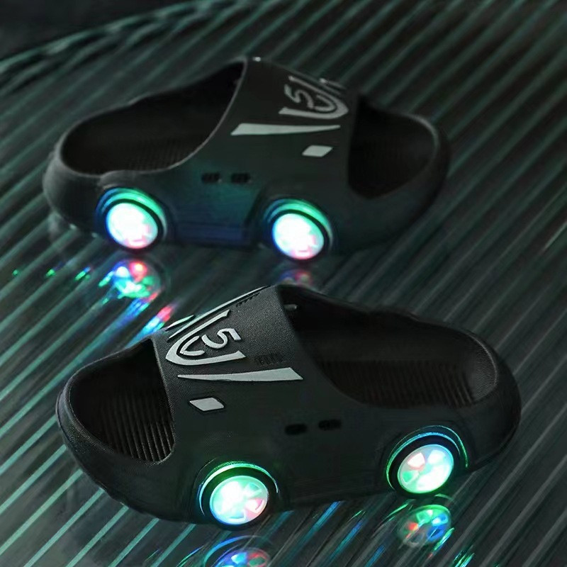 Fashion LED Slippers for Kids Girl Boy Luminous Non-slip Cute Cartoon ...