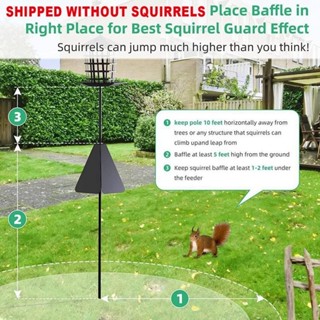 Bird Squirrel Baffle Clear Dome Wrap Squirrel Guard Bird Feeder Pole 