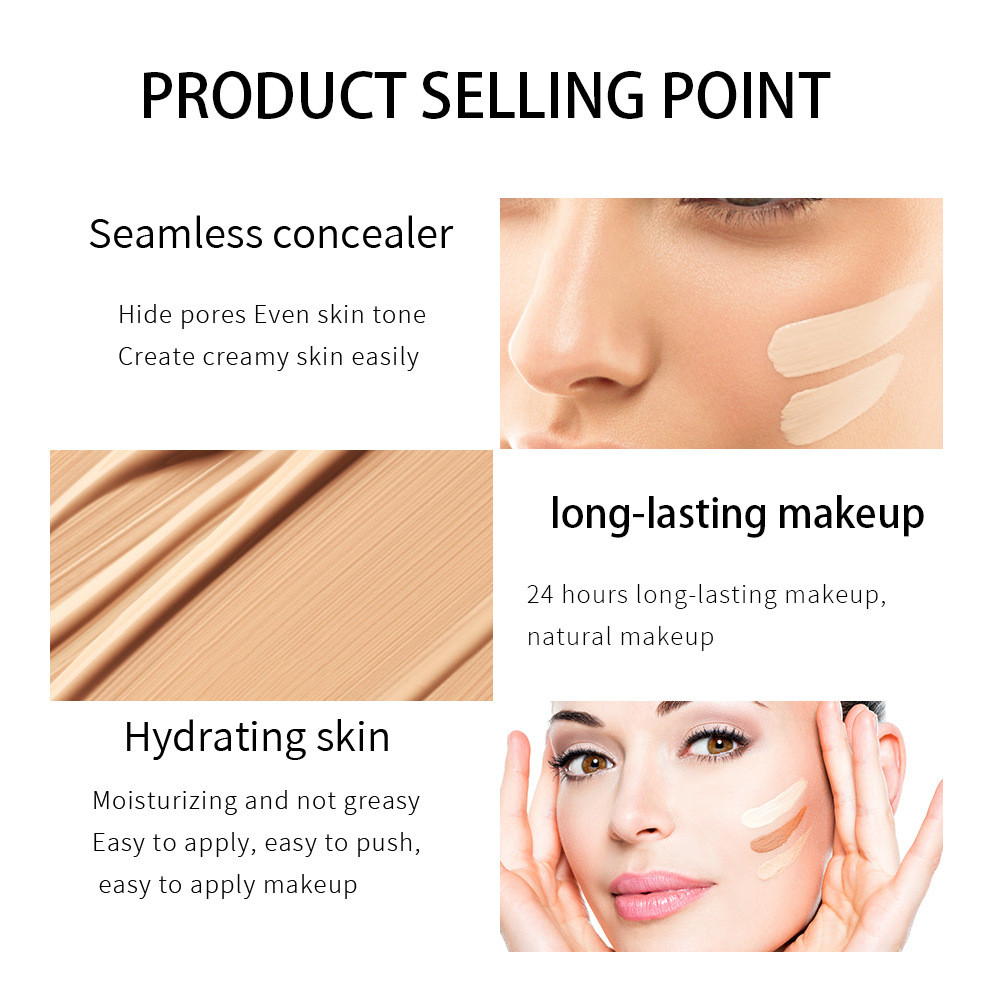 Julystar Liquid Foundation Concealer Face Naturally Flawless Matte Oil ...