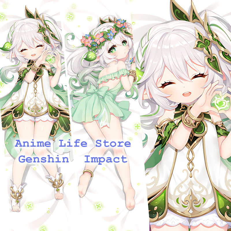 Genshin Impact Nahida Cosplay Pillowcase Anime Game Dakimakura Hing ...