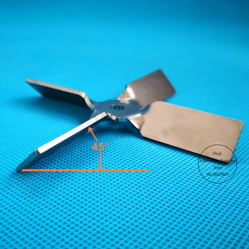 1pcs lab 304 stainless steel DIA4cm to 10cm cross blade propeller four ...