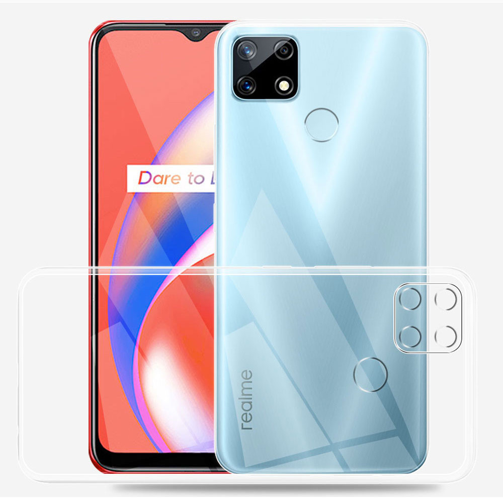 For OPPO Realme C12 Case Clear Silicone Soft TPU Phone Casing For ...