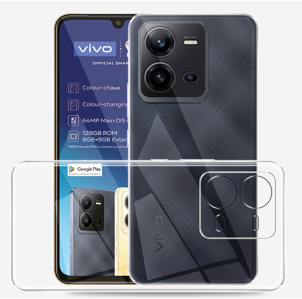 For VIVO V25 5G / V25e Case V2202 V2201 Clear Silicone Soft TPU Phone ...