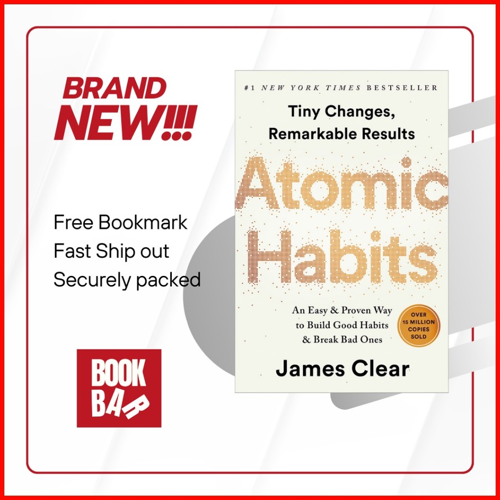 ☜ ๑ Atomic Habits by James Clear 100% English Book AUTHENTIC WITH ...