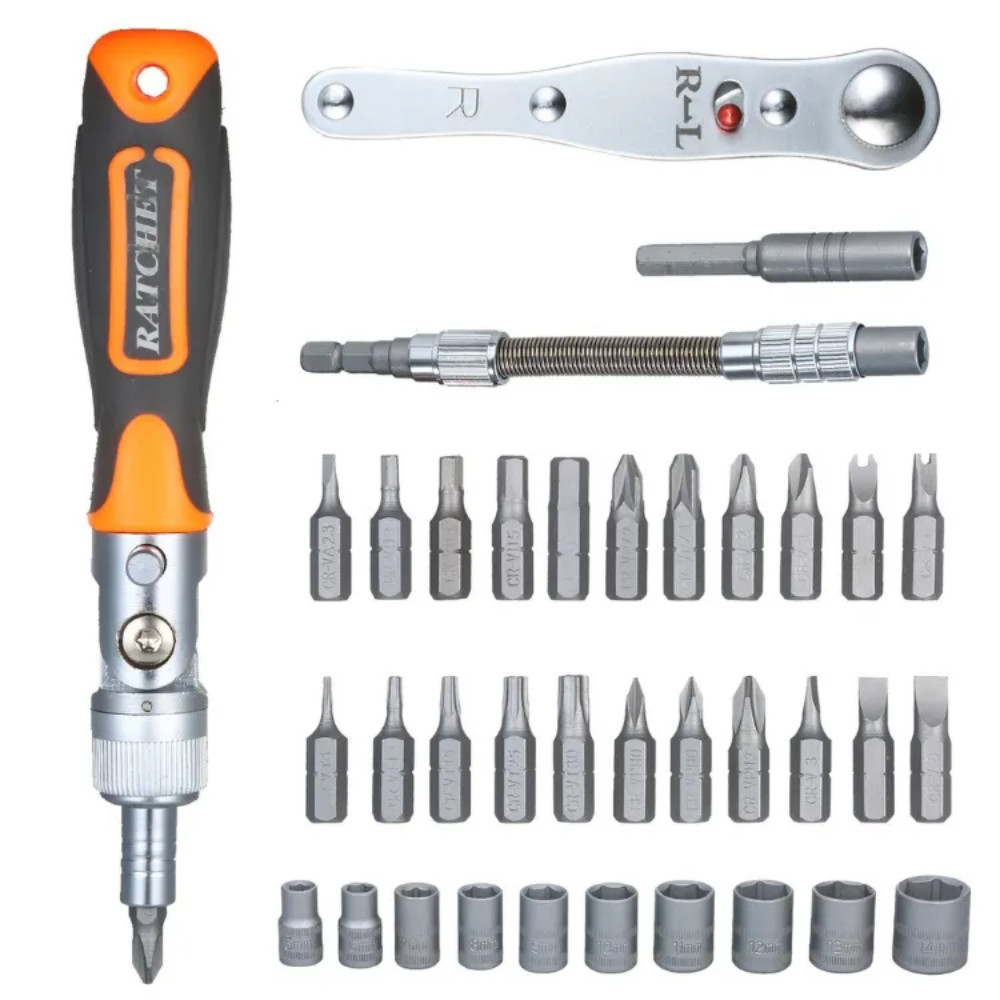 38pcs in 1 Magnetic Ratchet Screwdriver Set Precision Screwdrivers ...